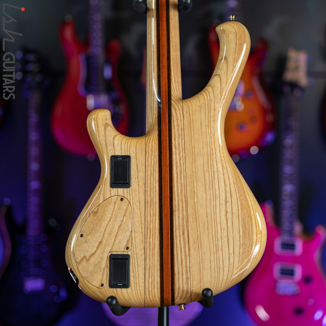 2017 Mayones Custom 5 Pi II VF Multi-Scale Bass Buckeye Burl Natural