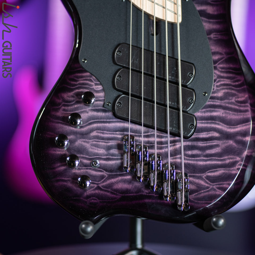 Dingwall Combustion Left-Handed 3 PUP 5-String Amethyst Burst
