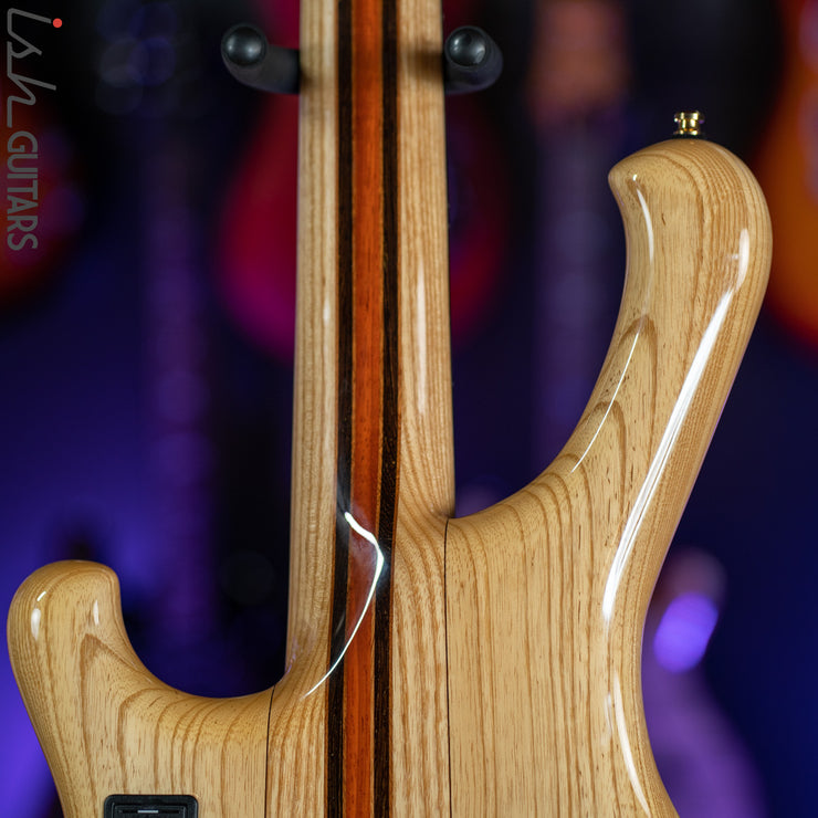 2017 Mayones Custom 5 Pi II VF Multi-Scale Bass Buckeye Burl Natural