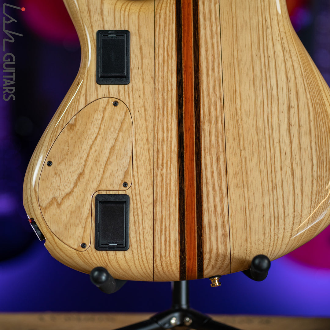 2017 Mayones Custom 5 Pi II VF Multi-Scale Bass Buckeye Burl Natural