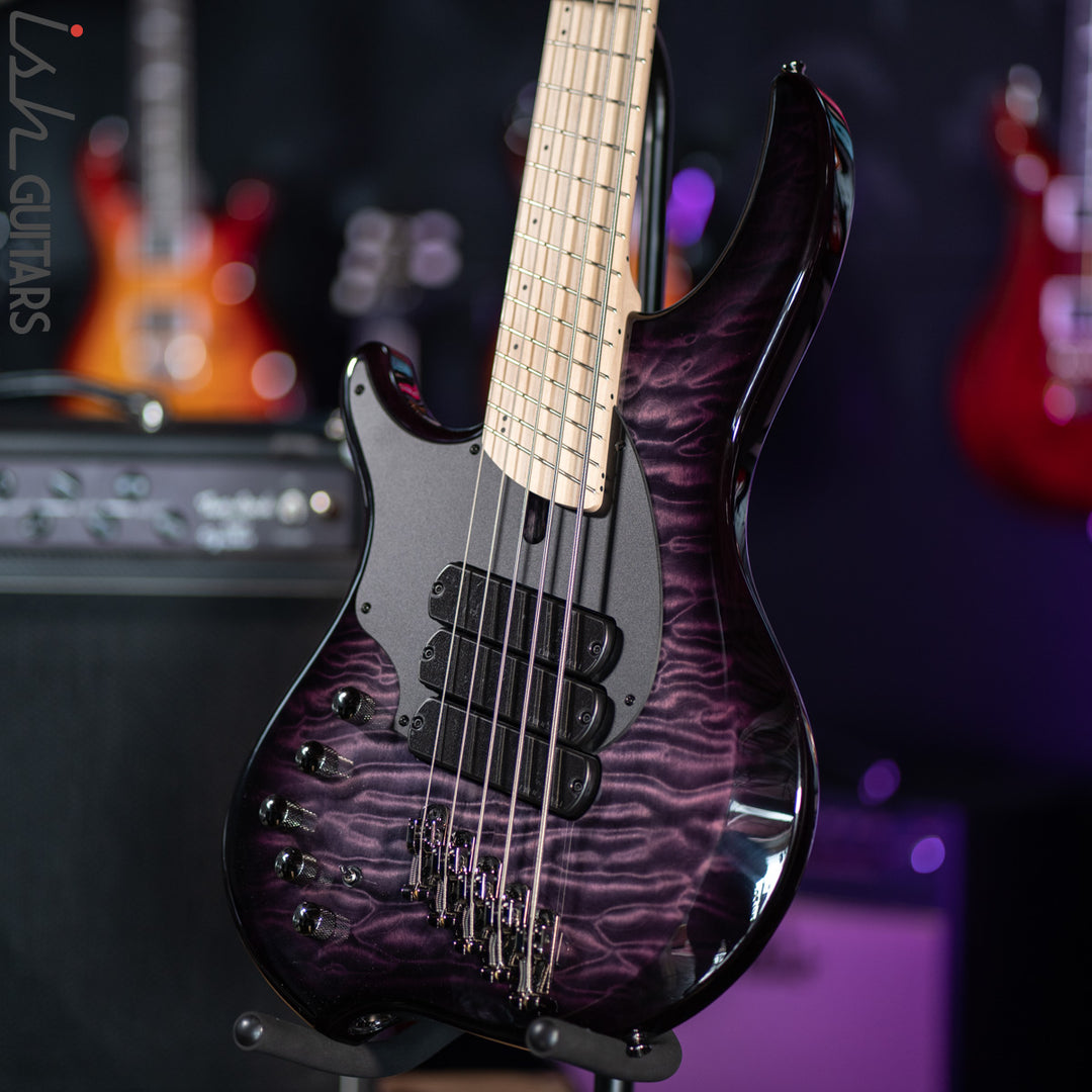 Dingwall Combustion Left-Handed 3 PUP 5-String Amethyst Burst