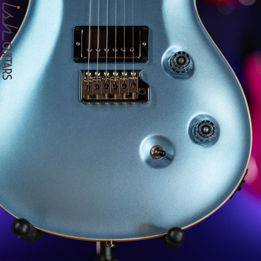 PRS Custom 24 Wood Library Frost Blue Opaque Satin Figured Maple