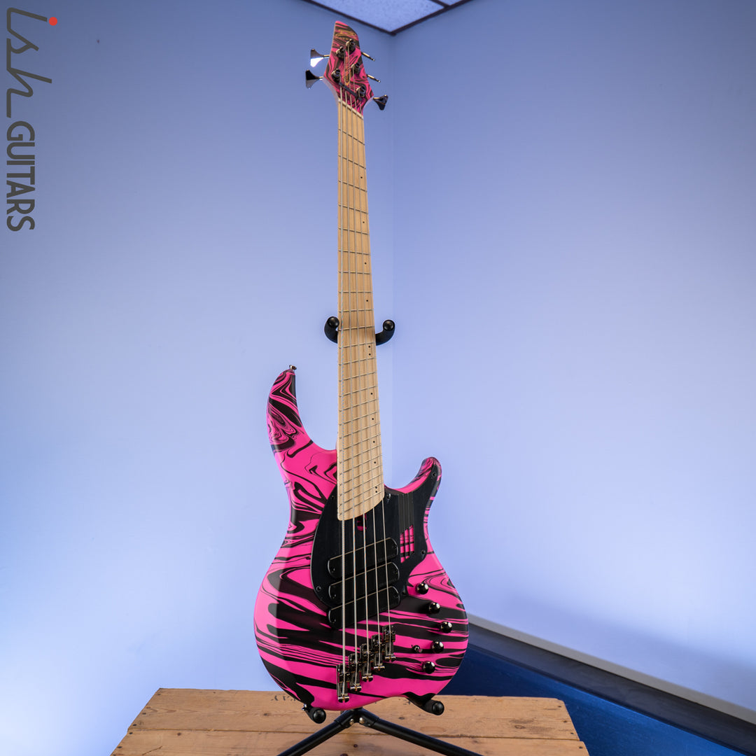 Dingwall NG-3 Matte Pink Swirl 5-String Bass