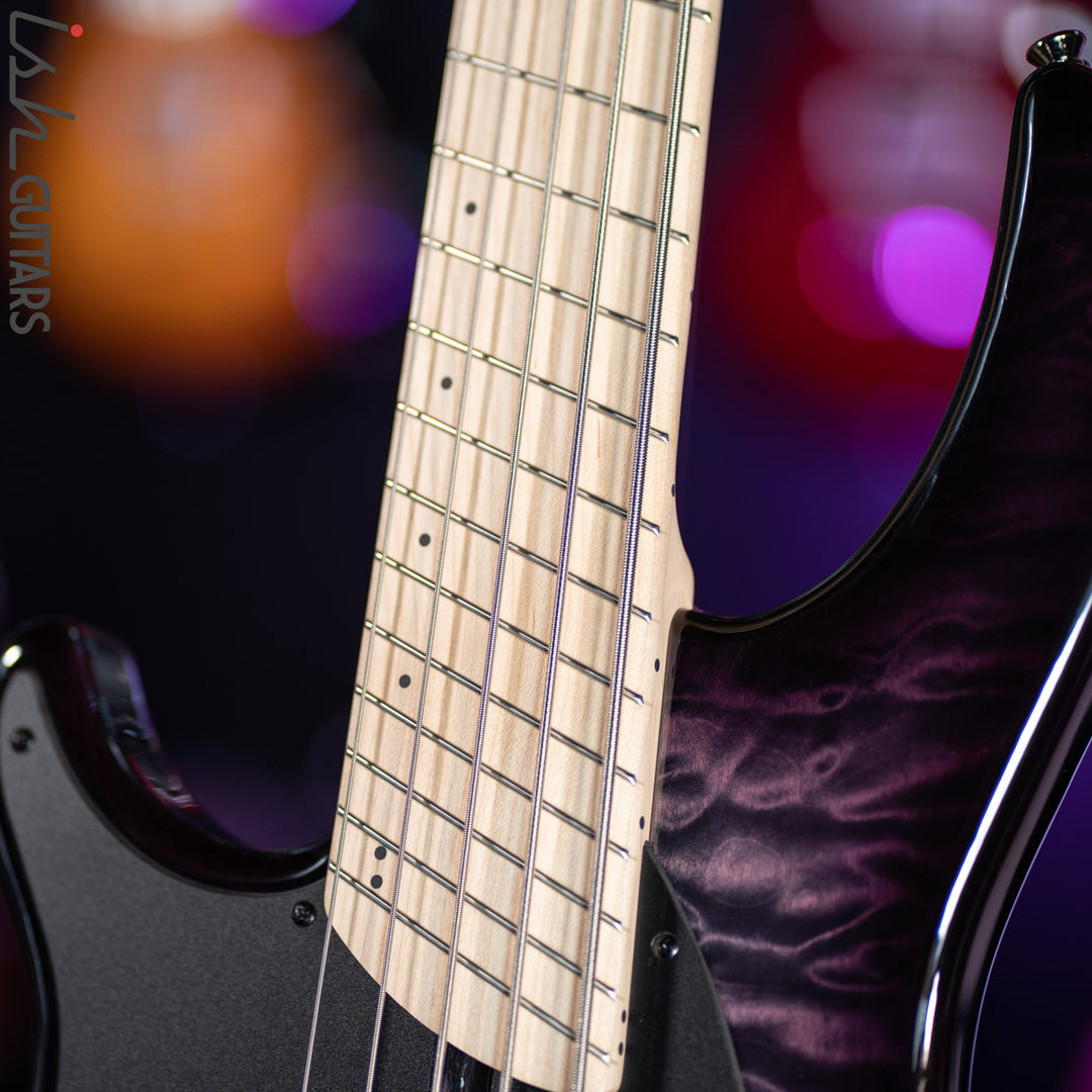 Dingwall Combustion Left-Handed 3 PUP 5-String Amethyst Burst