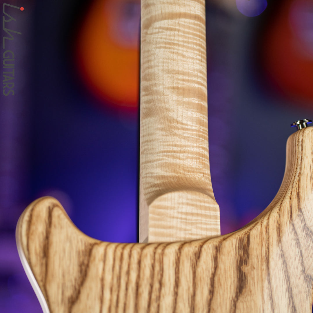 PRS Custom 24 Wood Library Frost Blue Opaque Satin Figured Maple