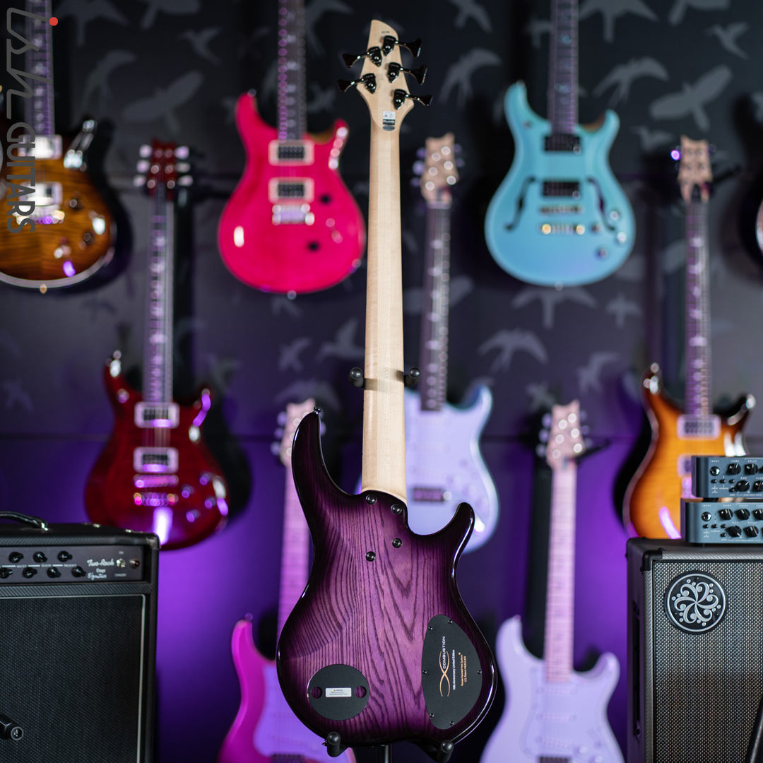 Dingwall Combustion Left-Handed 3 PUP 5-String Amethyst Burst