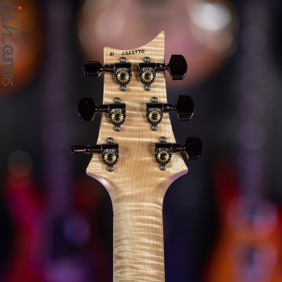 PRS Custom 24 Wood Library Frost Blue Opaque Satin Figured Maple