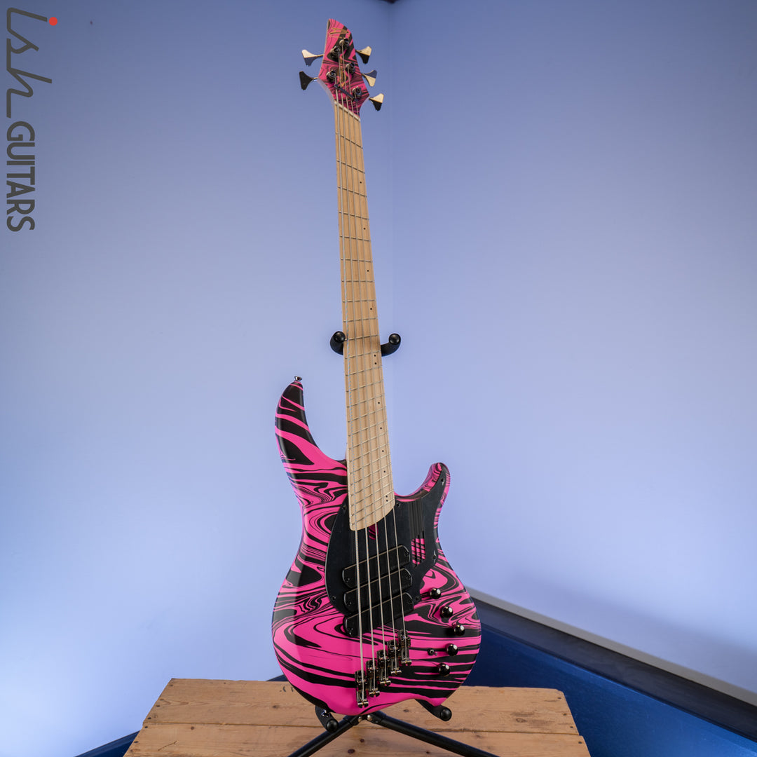 Dingwall NG-3 Matte Pink Swirl 5-String Bass