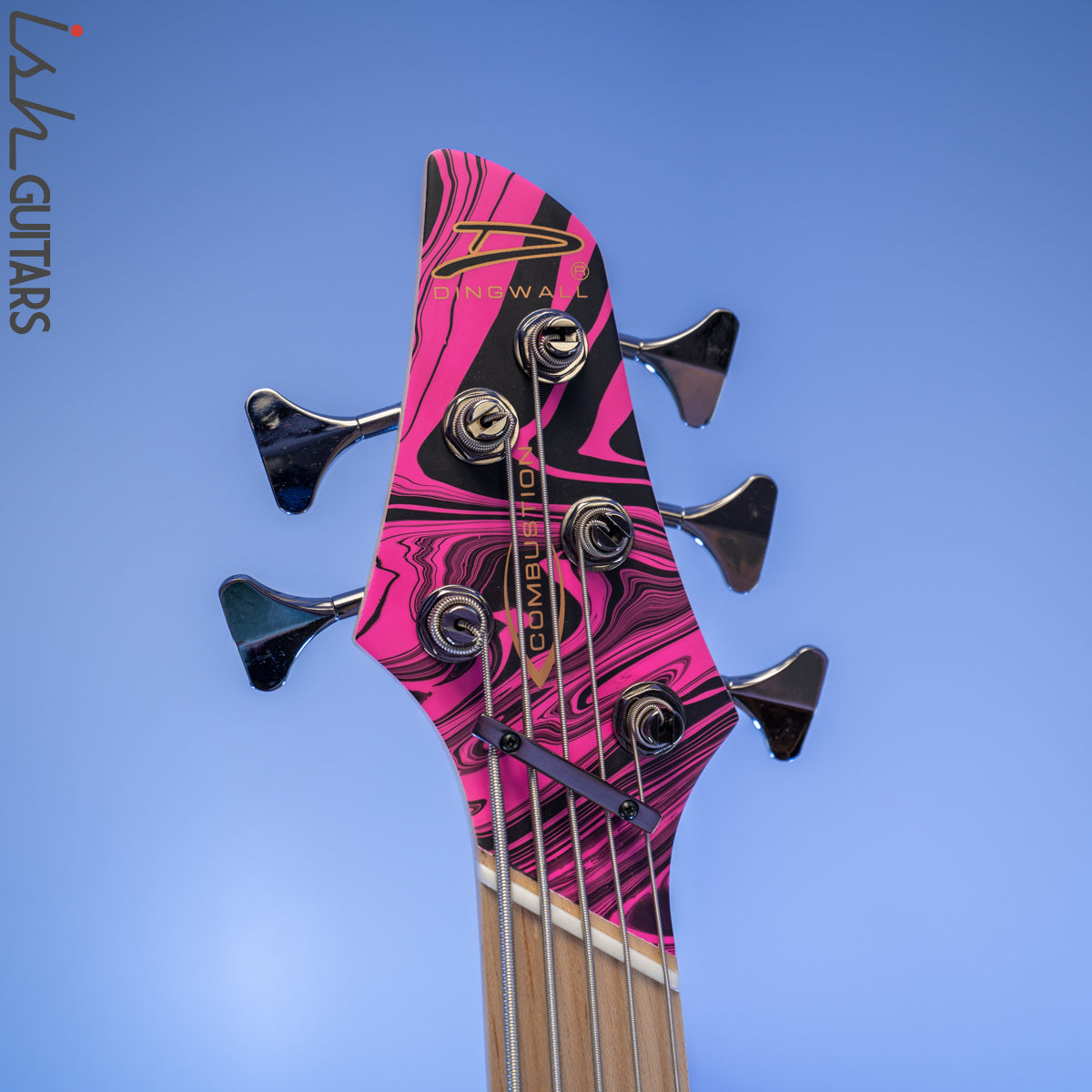 Dingwall NG-3 Matte Pink Swirl 5-String Bass – Ish Guitars