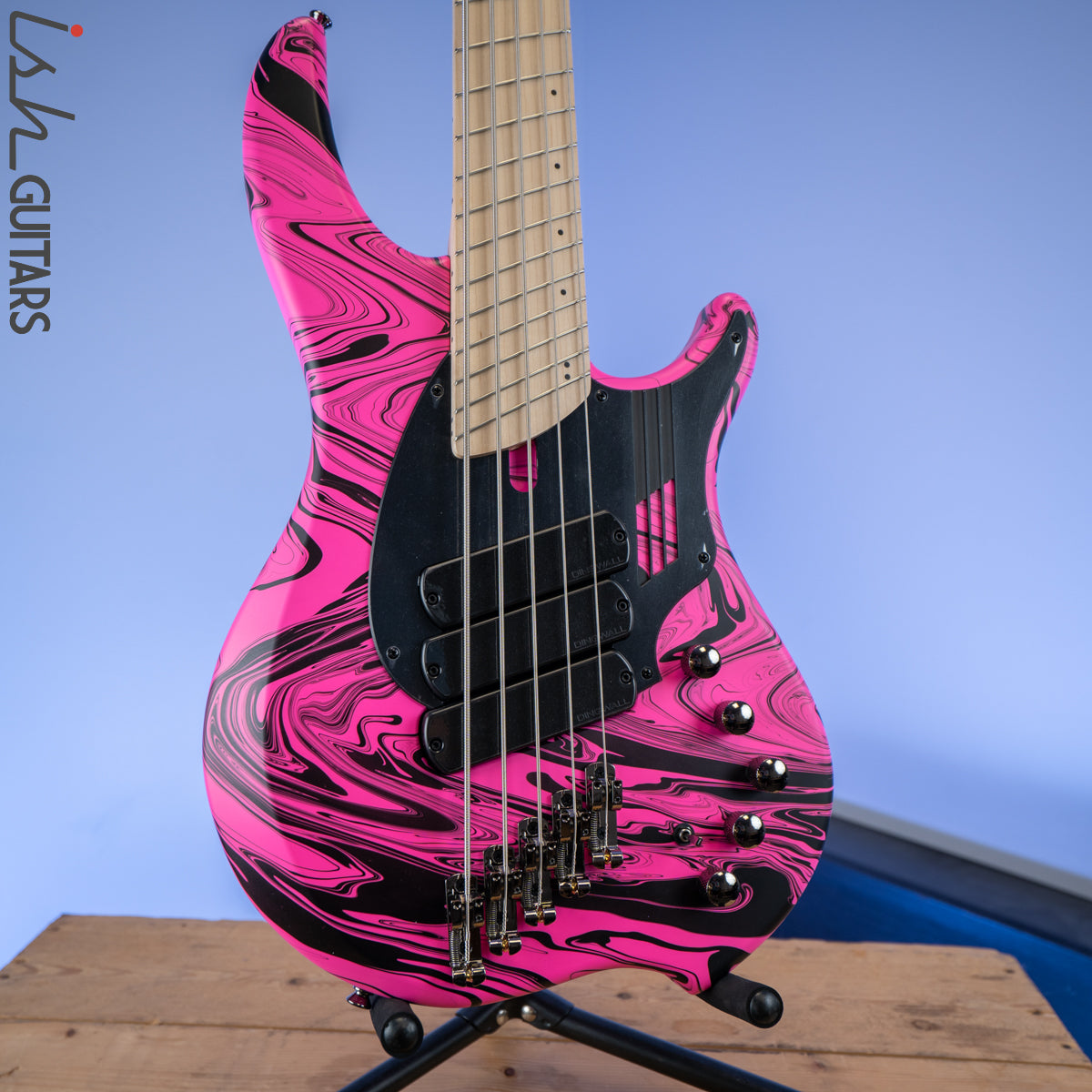 Dingwall NG-3 Matte Pink Swirl 5-String Bass – Ish Guitars