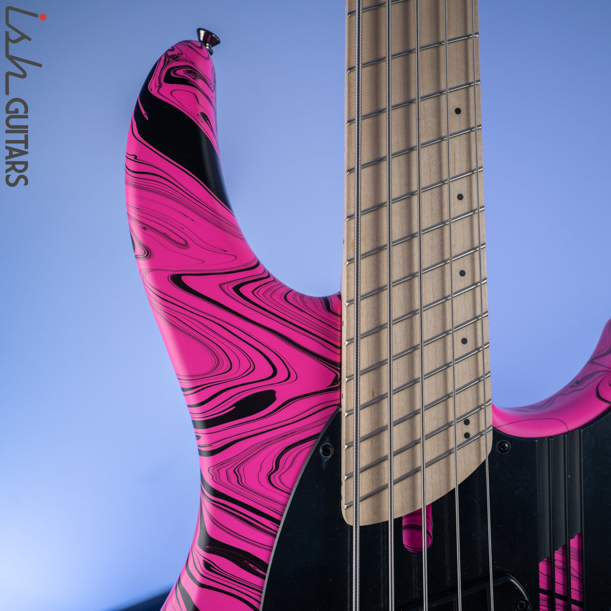 Dingwall NG-3 Matte Pink Swirl 5-String Bass – Ish Guitars