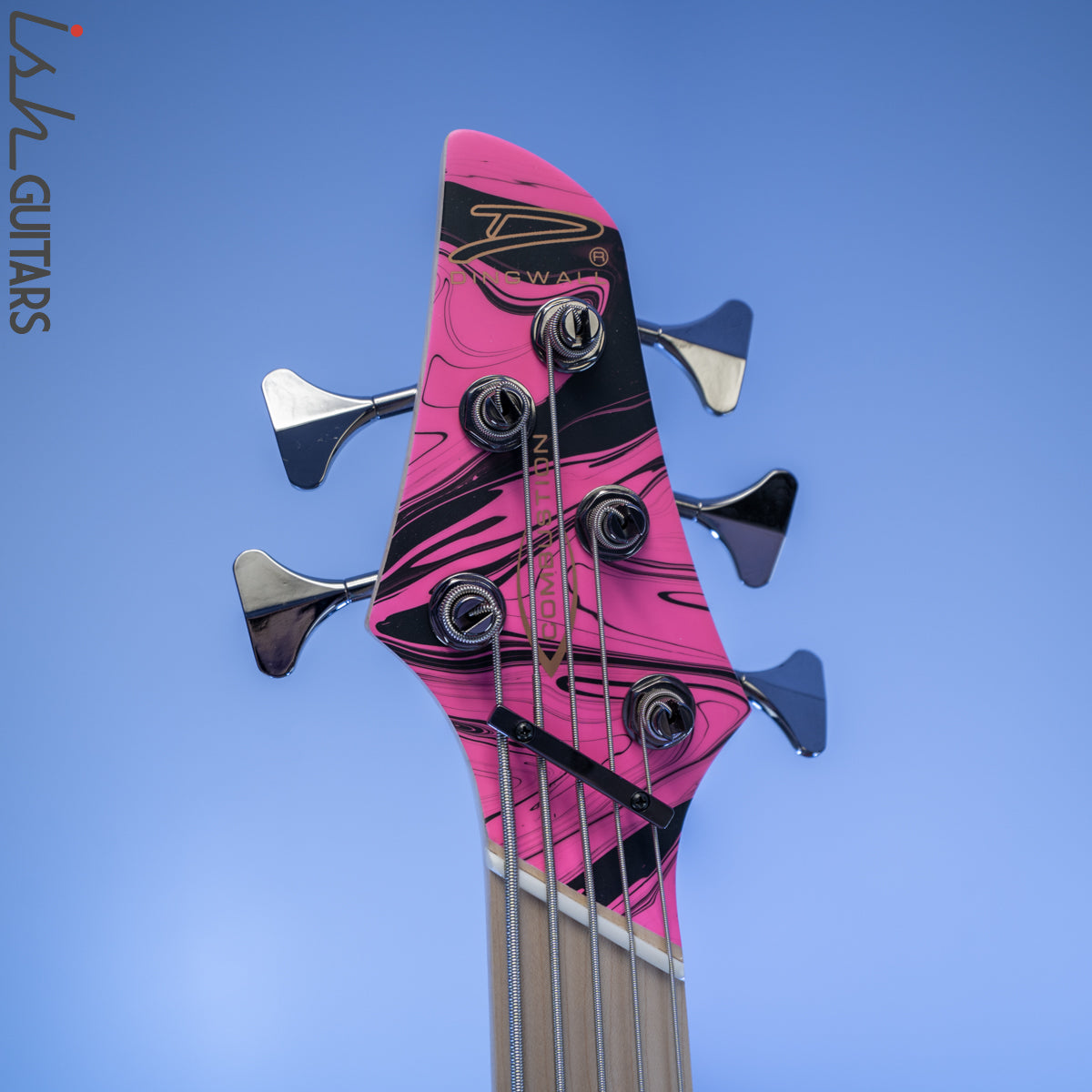 Dingwall NG-3 Matte Pink Swirl 5-String Bass – Ish Guitars