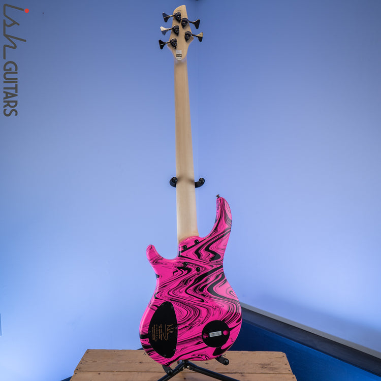 Dingwall NG-3 Matte Pink Swirl 5-String Bass – Ish Guitars