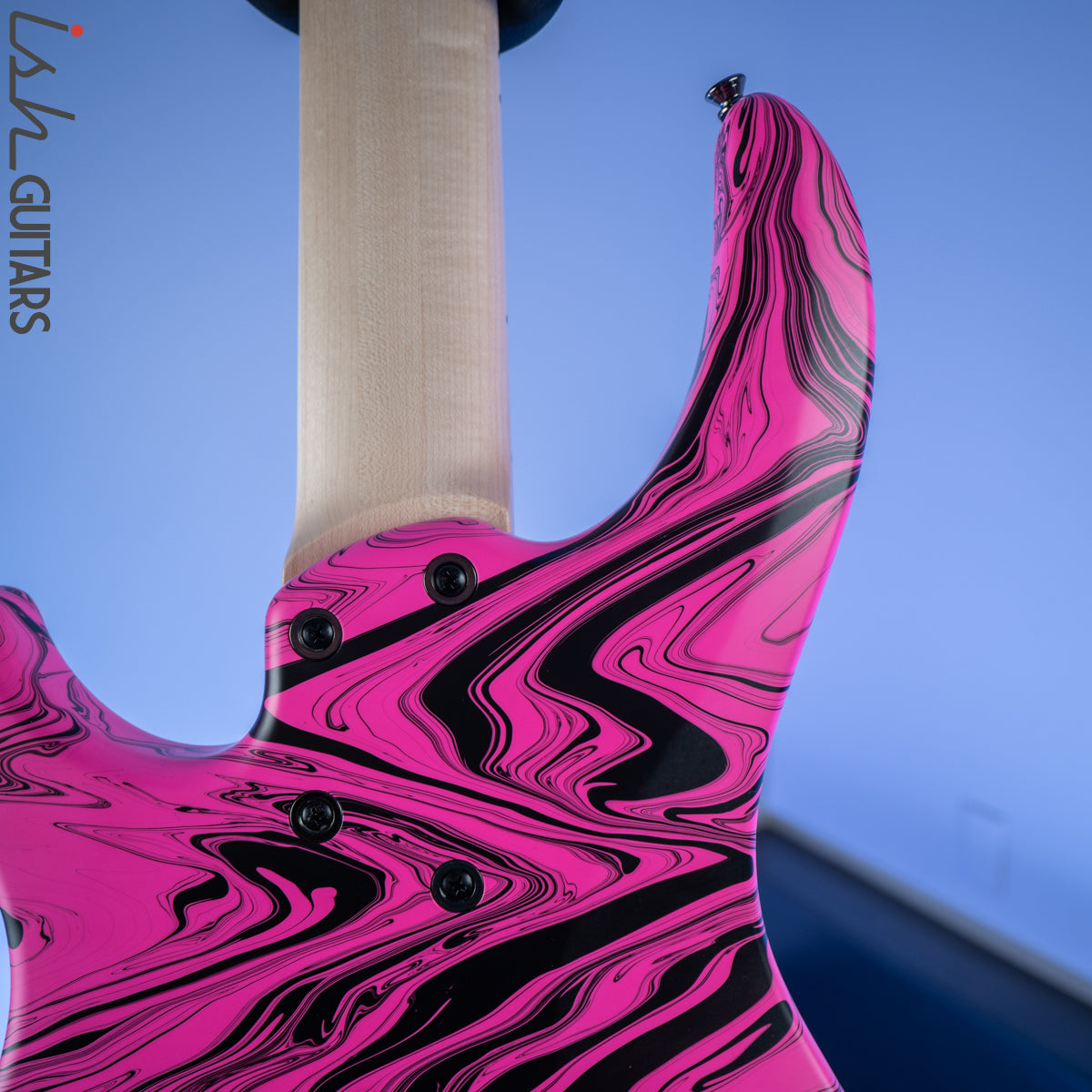 Dingwall NG-3 Matte Pink Swirl 5-String Bass – Ish Guitars