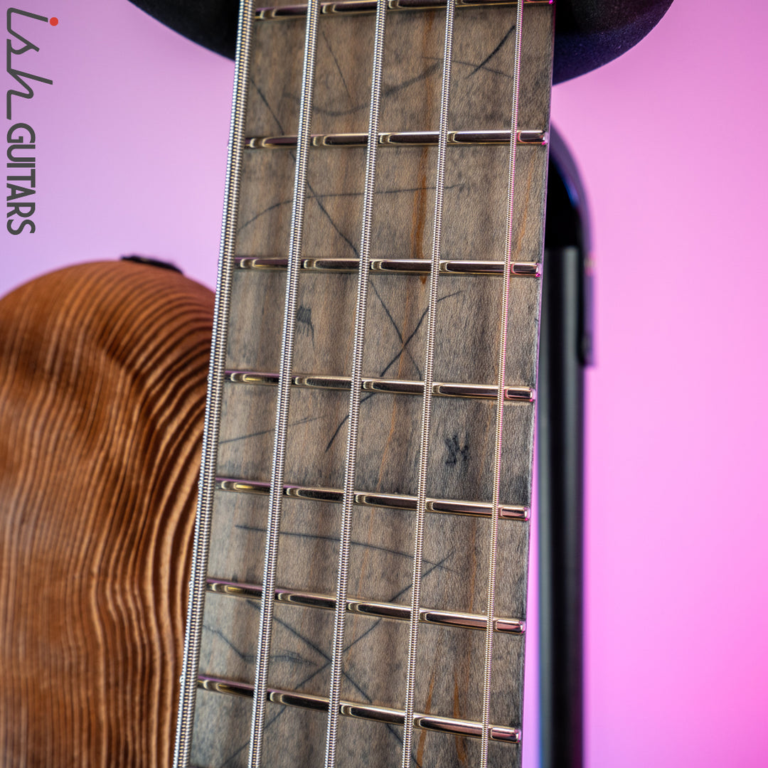 Ritter R8 Singlecut Bass Guitar Sandblasted Quilted Redwood