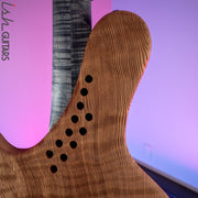 Ritter R8 Singlecut Bass Guitar Sandblasted Quilted Redwood