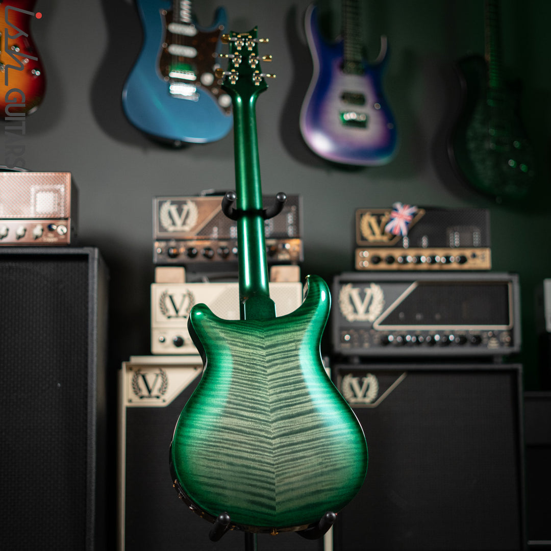 2016 PRS Hollowbody II Piezo Trampas Green Metallic Burst 10 Top