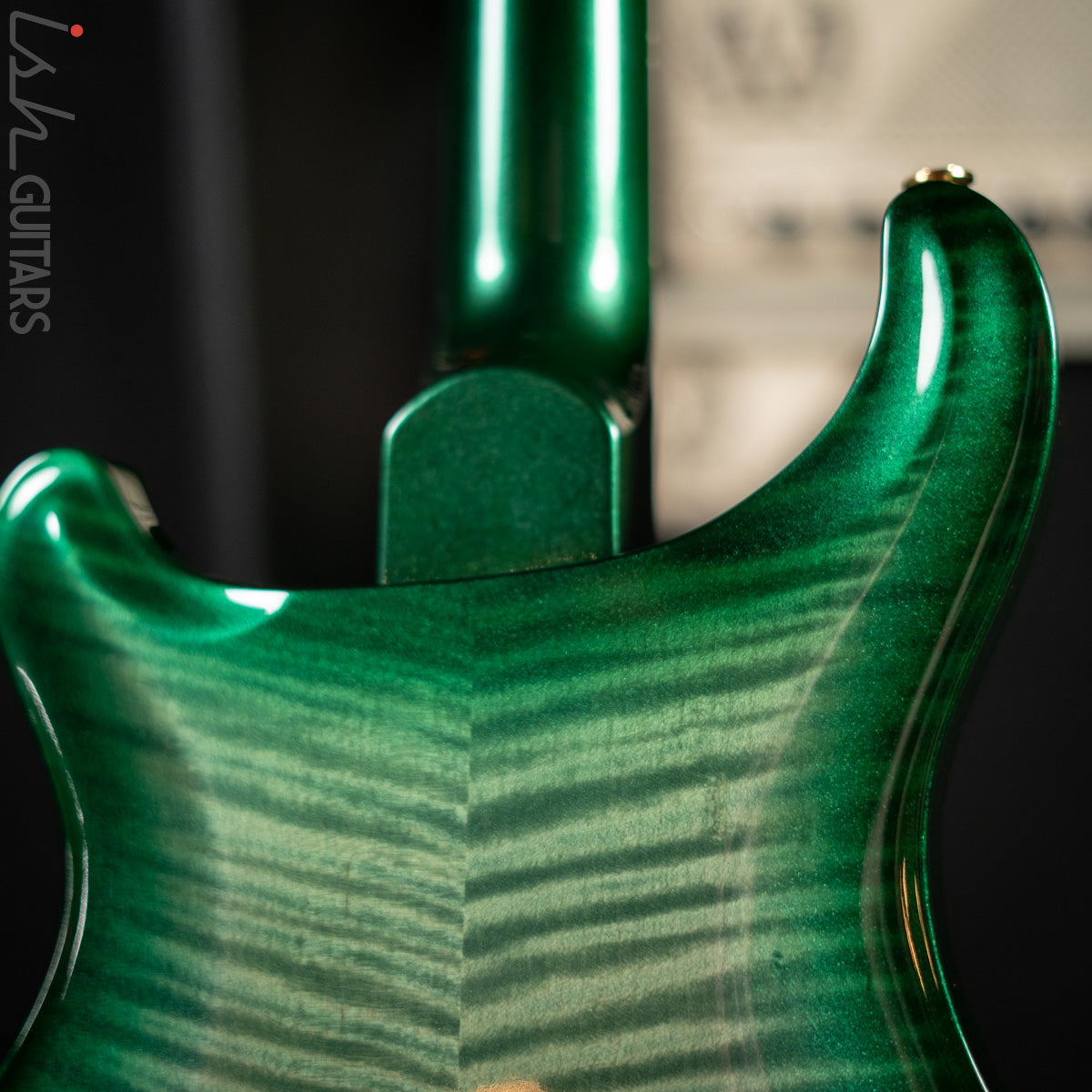 2016 PRS Hollowbody II Piezo Trampas Green Metallic Burst 10 Top