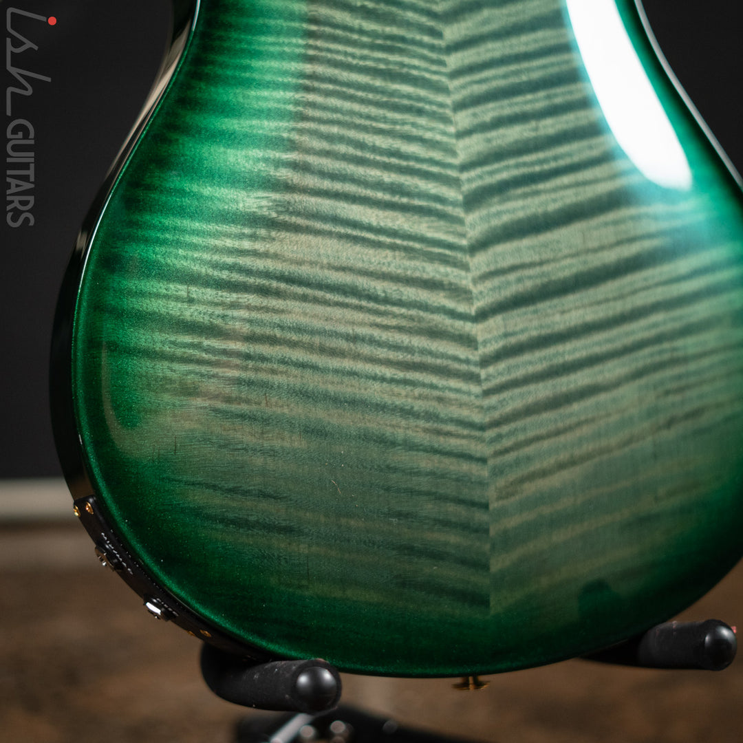 2016 PRS Hollowbody II Piezo Trampas Green Metallic Burst 10 Top