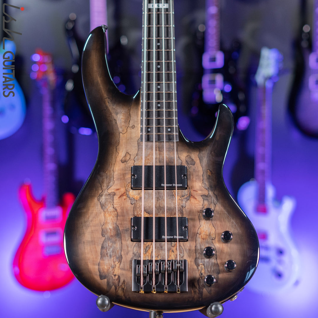 ESP E-II BTL-4 Bass Black Natural Burst Demo