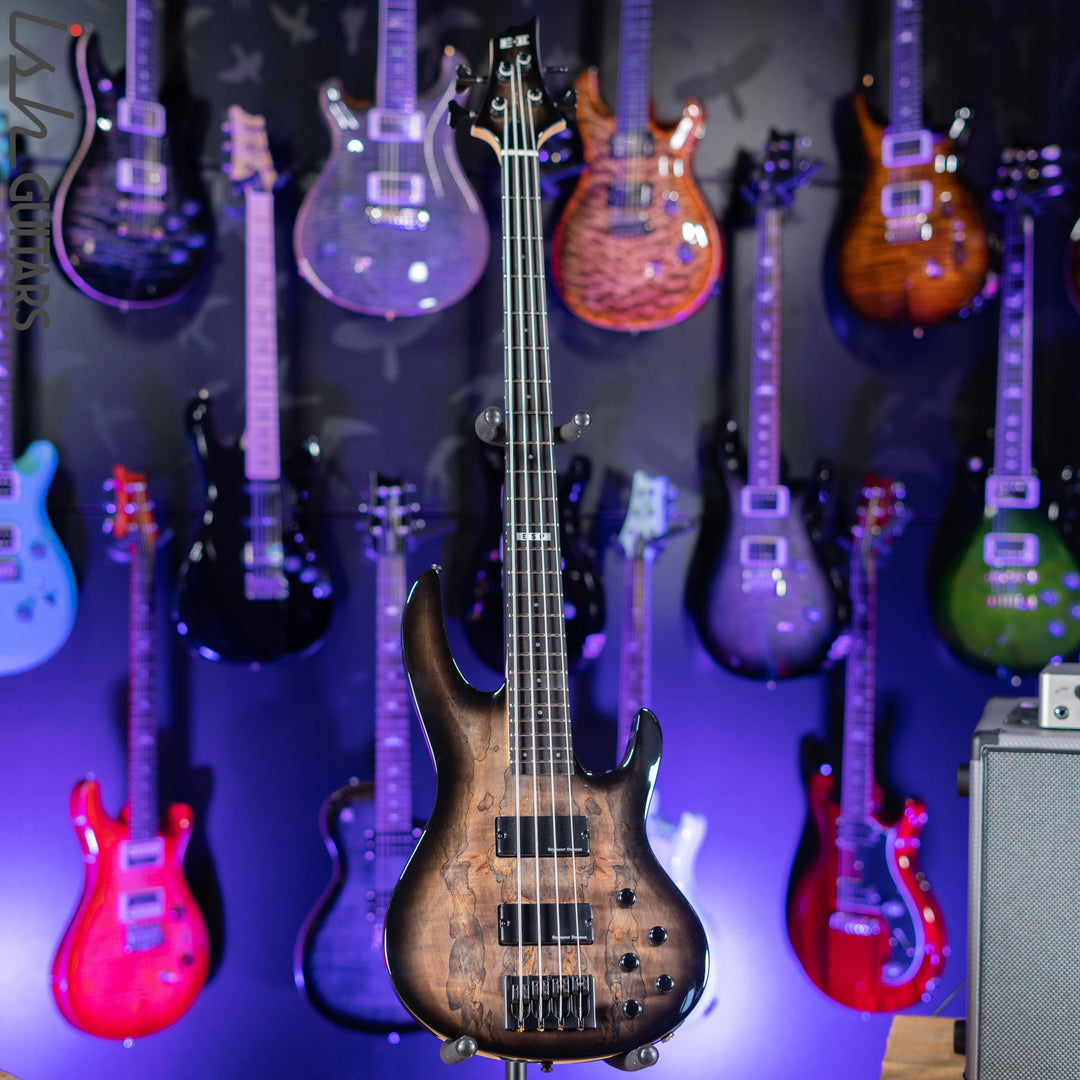 ESP E-II BTL-4 Bass Black Natural Burst Demo