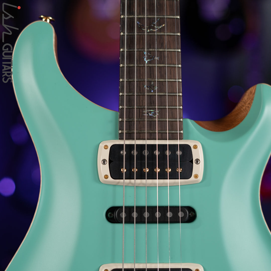 PRS Wood Library Modern Eagle V Opaque Seafoam Green Satin Brazilian Rosewood
