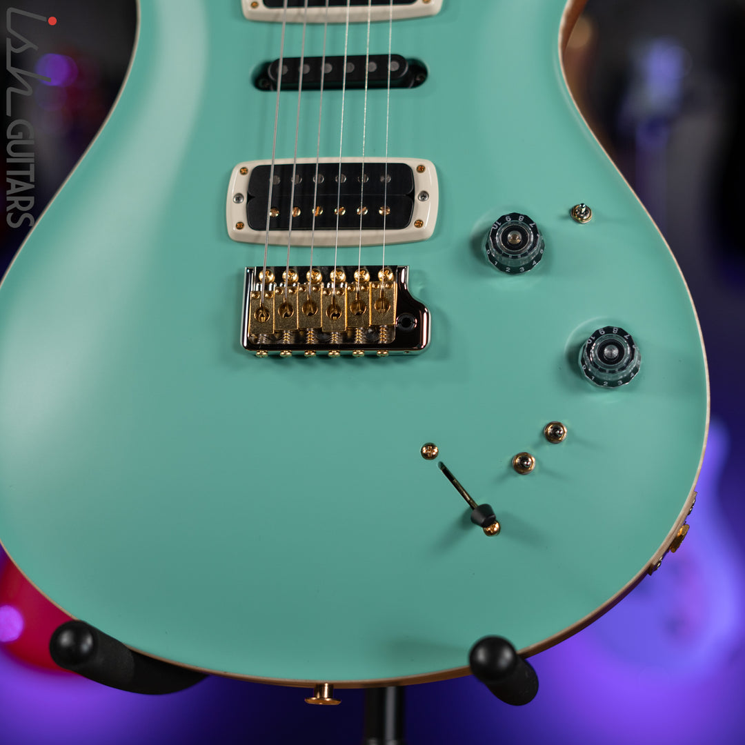 PRS Wood Library Modern Eagle V Opaque Seafoam Green Satin Brazilian Rosewood