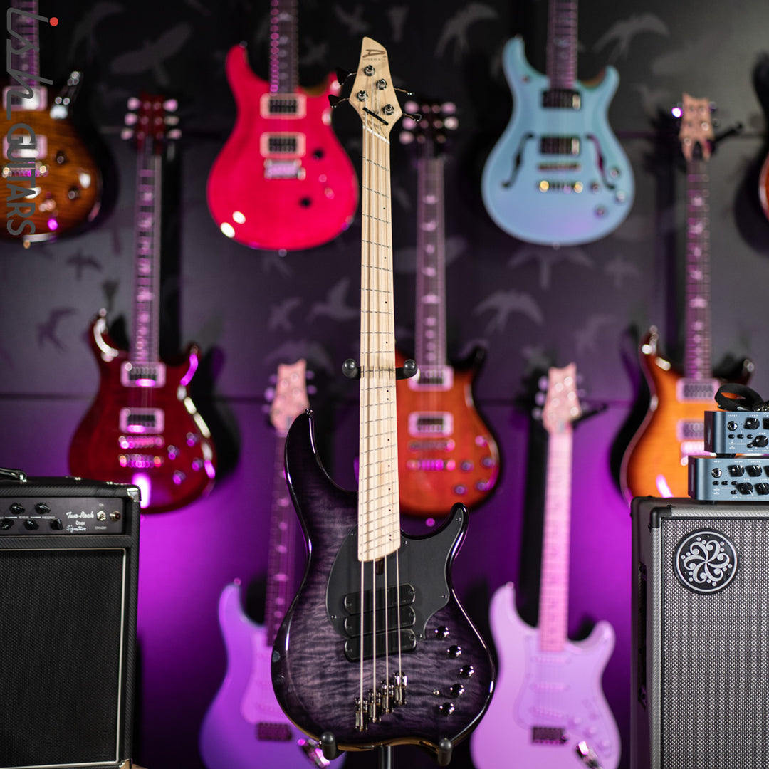 Dingwall Combustion 10th Anniversary 3 PUP 4-String Amethyst Burst