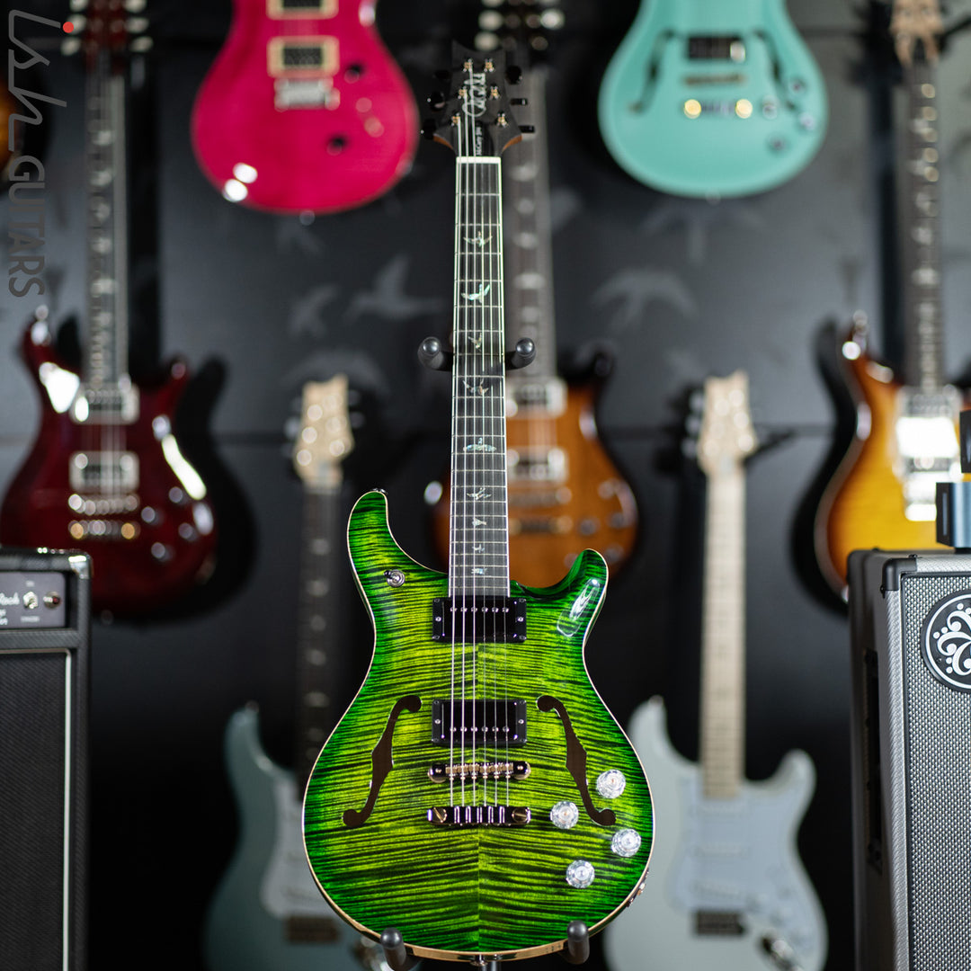 PRS McCarty 594 Hollowbody II Wood Library Jade Green Burst