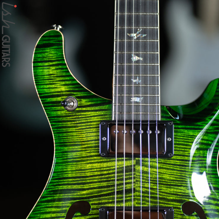 PRS McCarty 594 Hollowbody II Wood Library Jade Green Burst