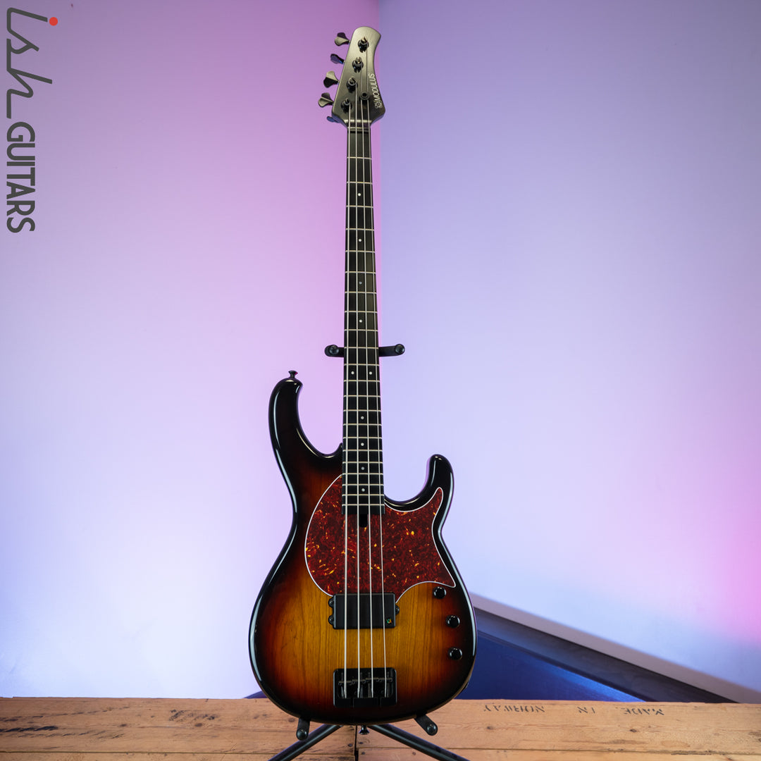2018 Modulus Funk Unlimited 4 RevOlite Flea Bass 3 Tone Sunburst