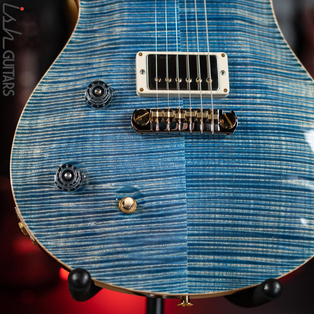 PRS McCarty Lefty Wood Library Faded Blue Jean Artist Flame Maple