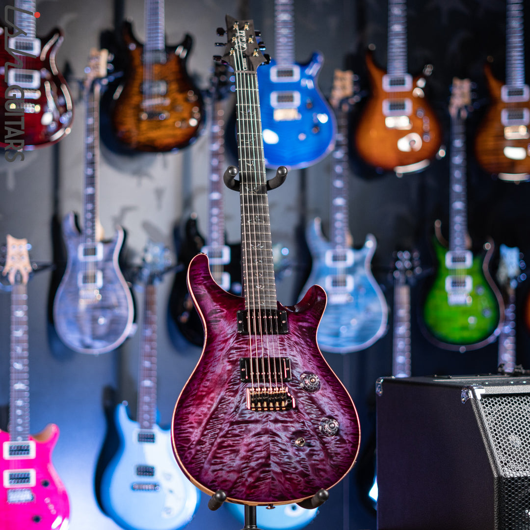 PRS Wood Library Custom 24 Violet Purple Burst 10 Top Quilt Figured Maple Neck