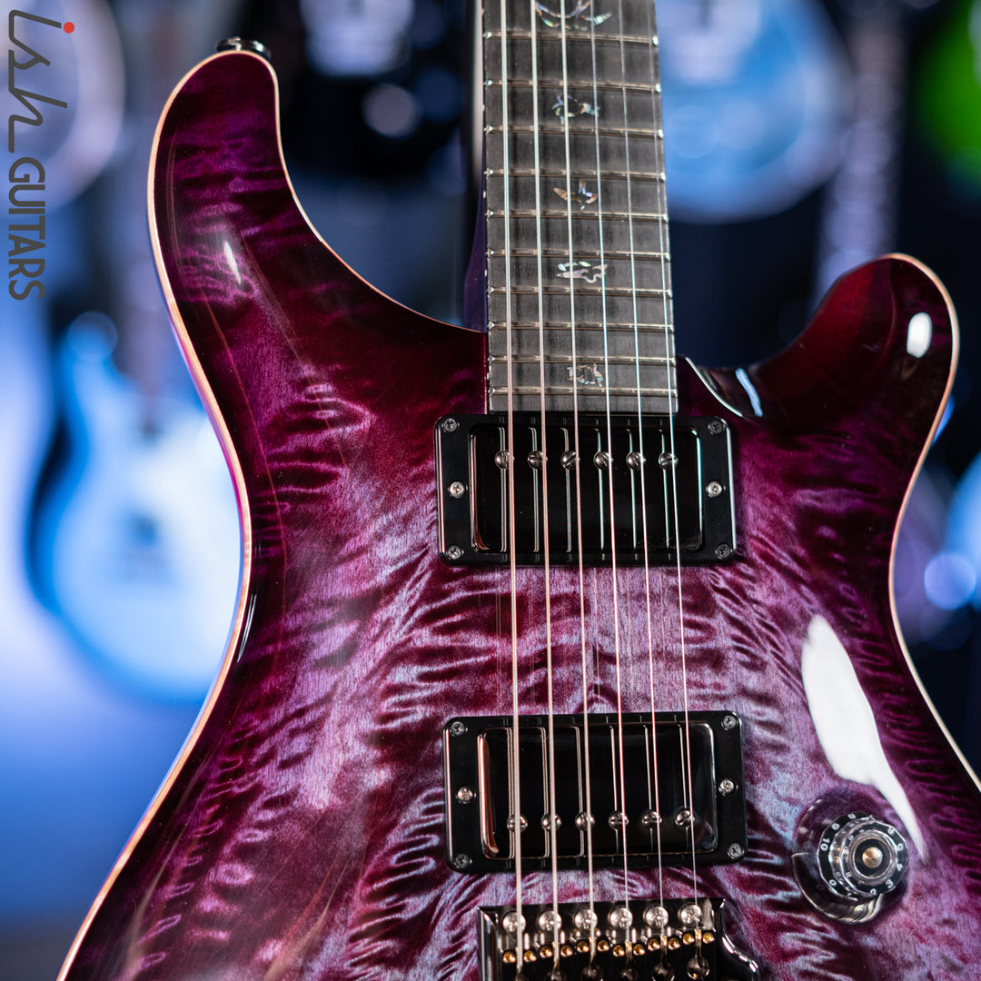 PRS Wood Library Custom 24 Violet Purple Burst 10 Top Quilt Figured Maple Neck