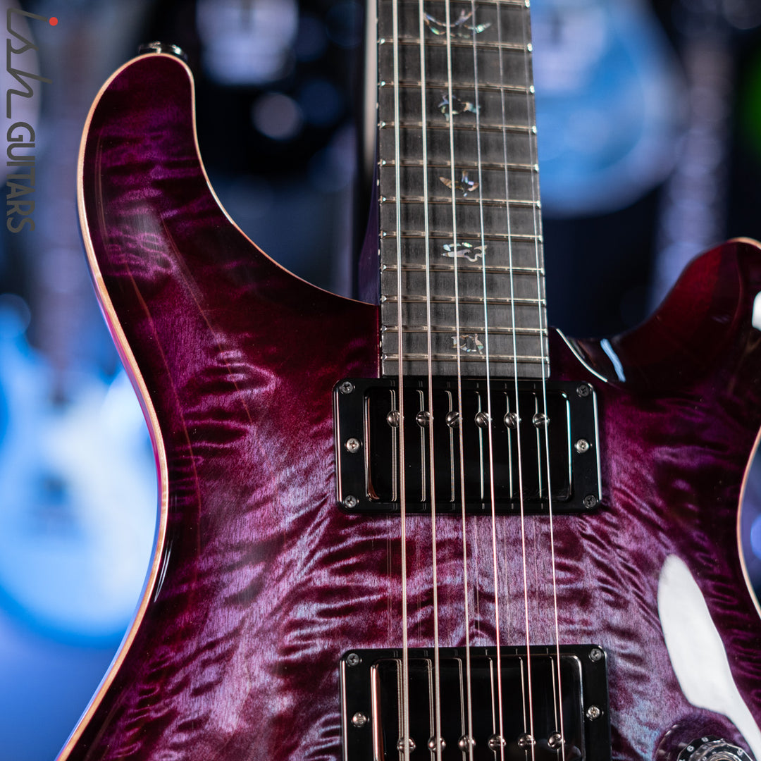 PRS Wood Library Custom 24 Violet Purple Burst 10 Top Quilt Figured Maple Neck