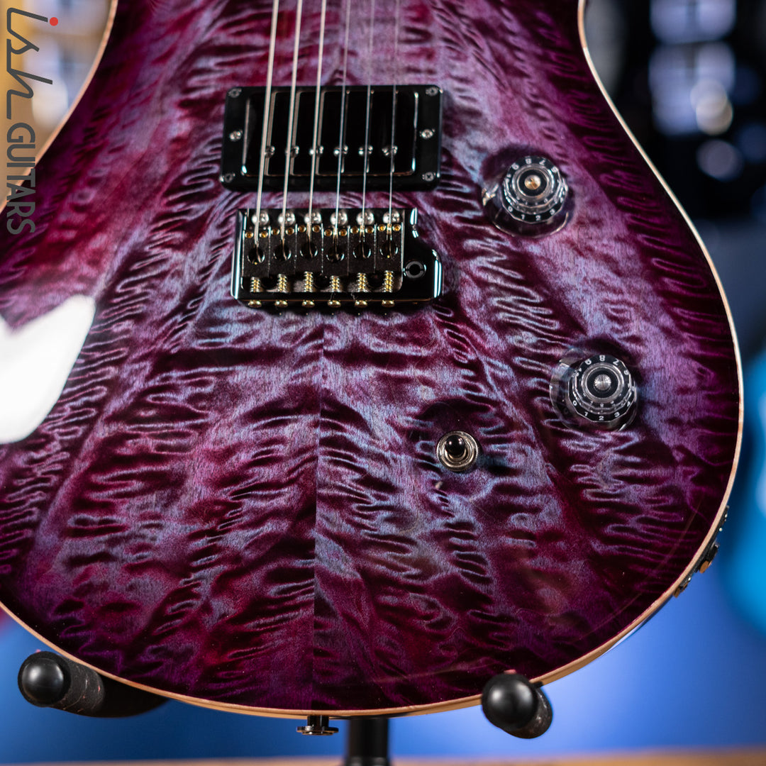 PRS Wood Library Custom 24 Violet Purple Burst 10 Top Quilt Figured Maple Neck