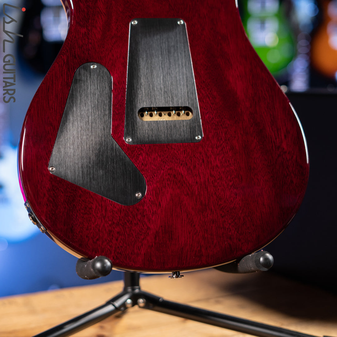 PRS Wood Library Custom 24 Violet Purple Burst 10 Top Quilt Figured Maple Neck