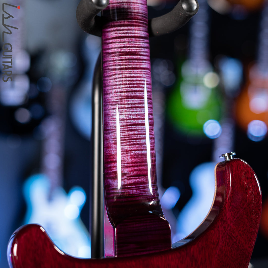 PRS Wood Library Custom 24 Violet Purple Burst 10 Top Quilt Figured Maple Neck