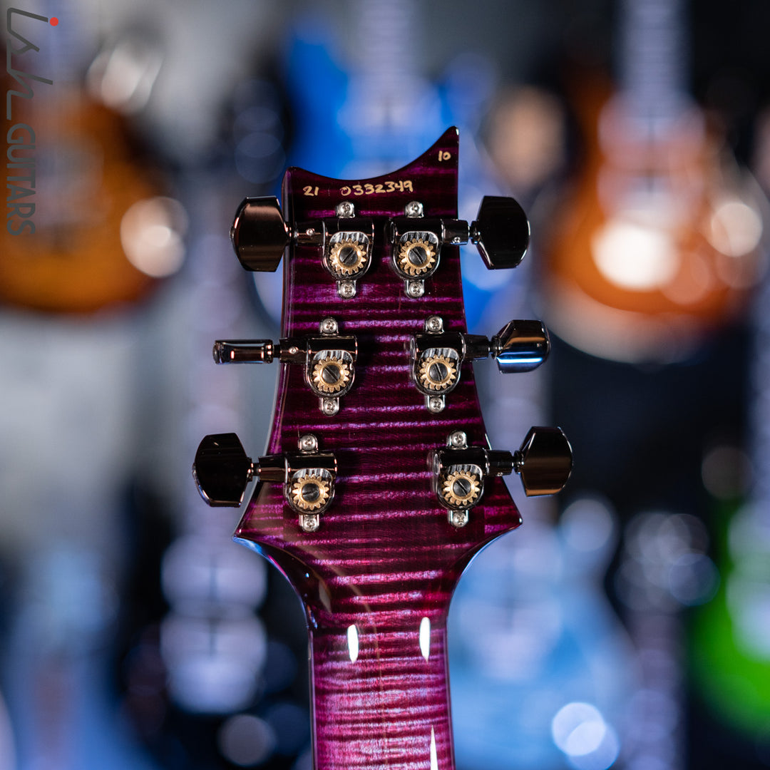 PRS Wood Library Custom 24 Violet Purple Burst 10 Top Quilt Figured Maple Neck