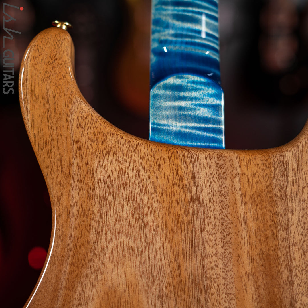PRS McCarty Lefty Wood Library Faded Blue Jean Artist Flame Maple