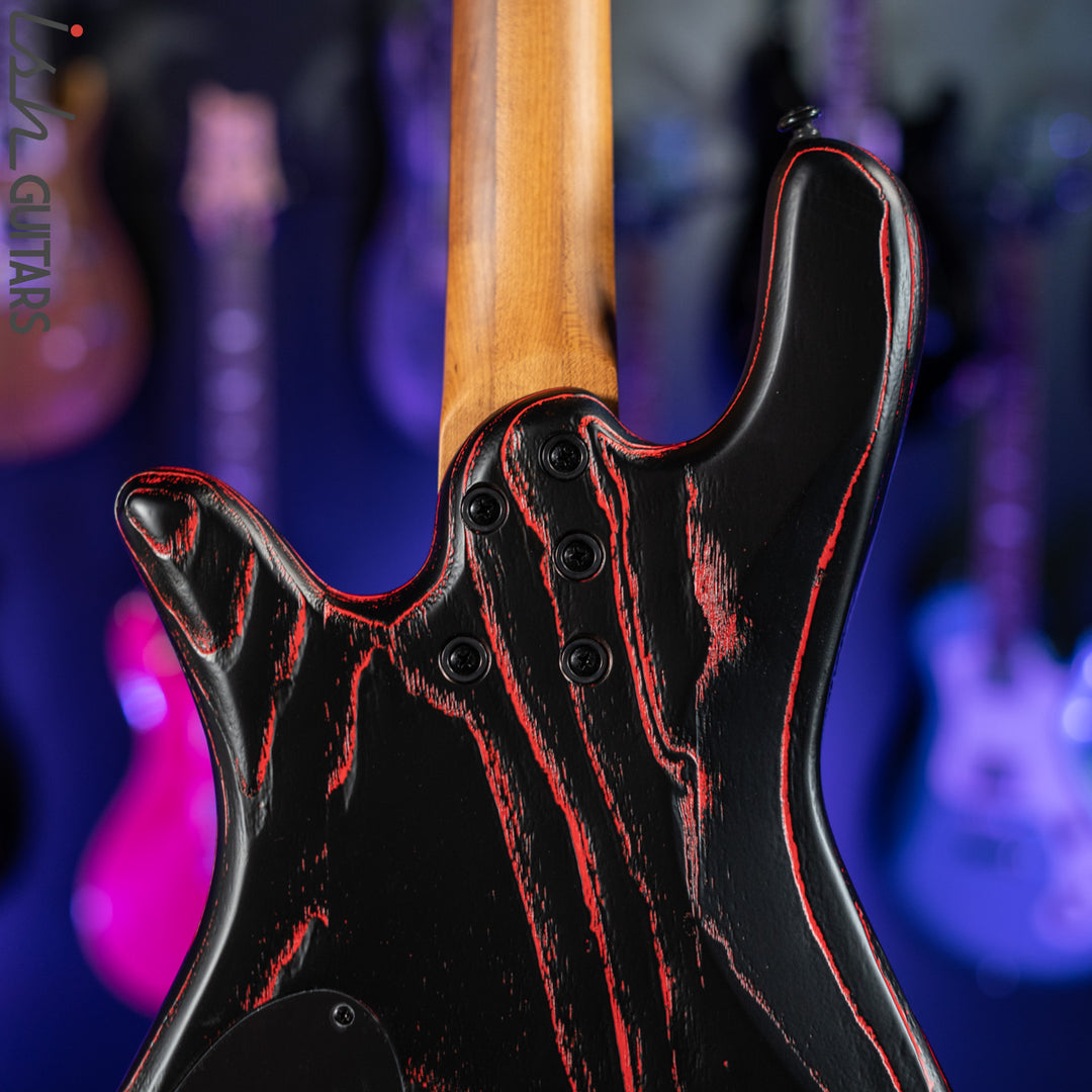 Spector NS Pulse 4 Carbon Series Cinder Red – Ish Guitars
