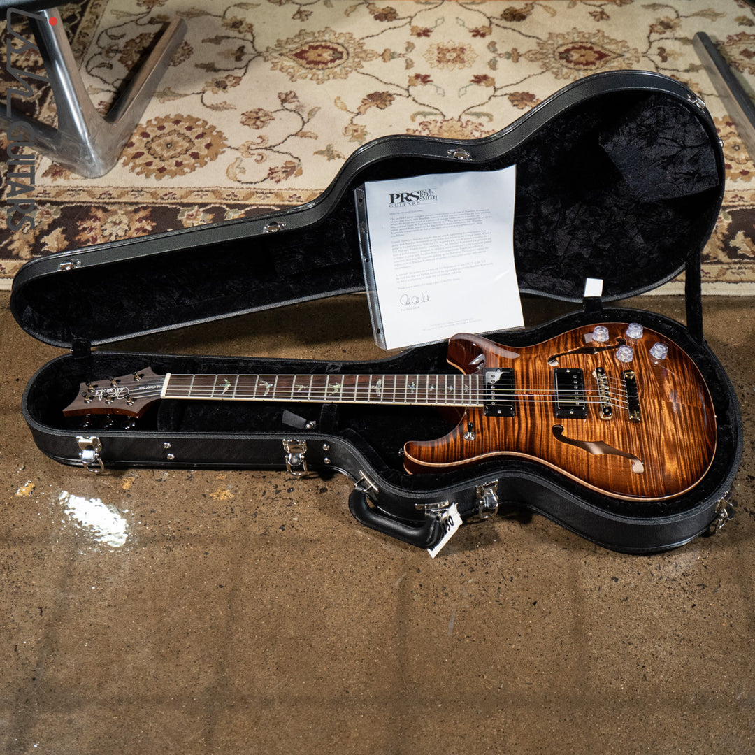 PRS McCarty 594 Hollowbody II Wood Library Copperhead Burst