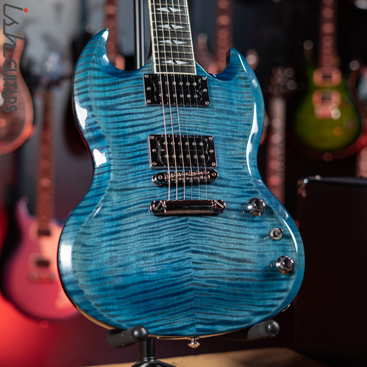 2016 Gibson SG Supreme Ocean Blue – Ish Guitars