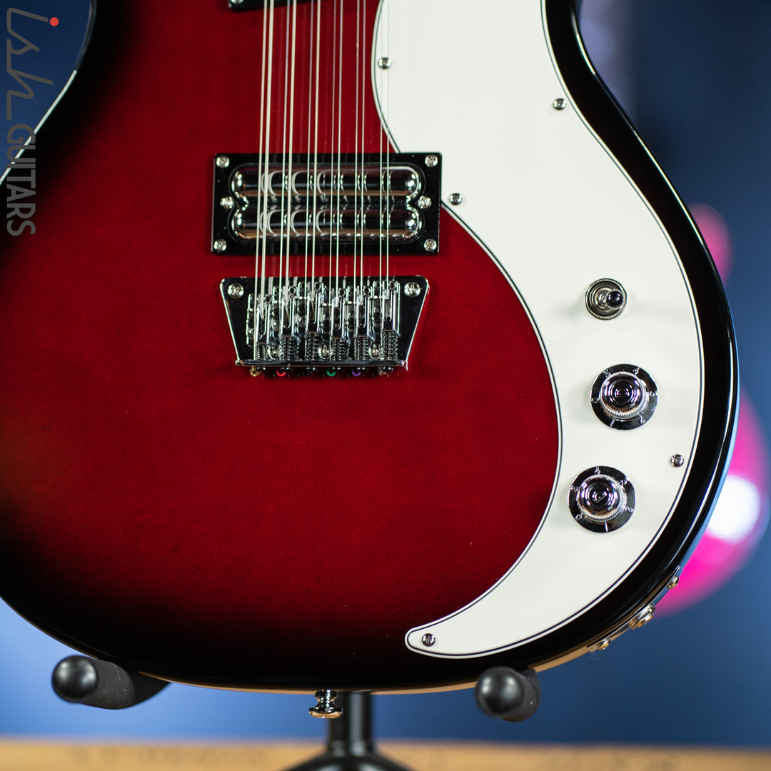 Danelectro 59x12 12-String Electric Guitar Red Burst