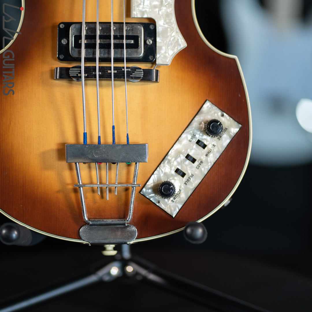 1984 Hofner 500/1 Violin Beatle Bass Sunburst PROJECT