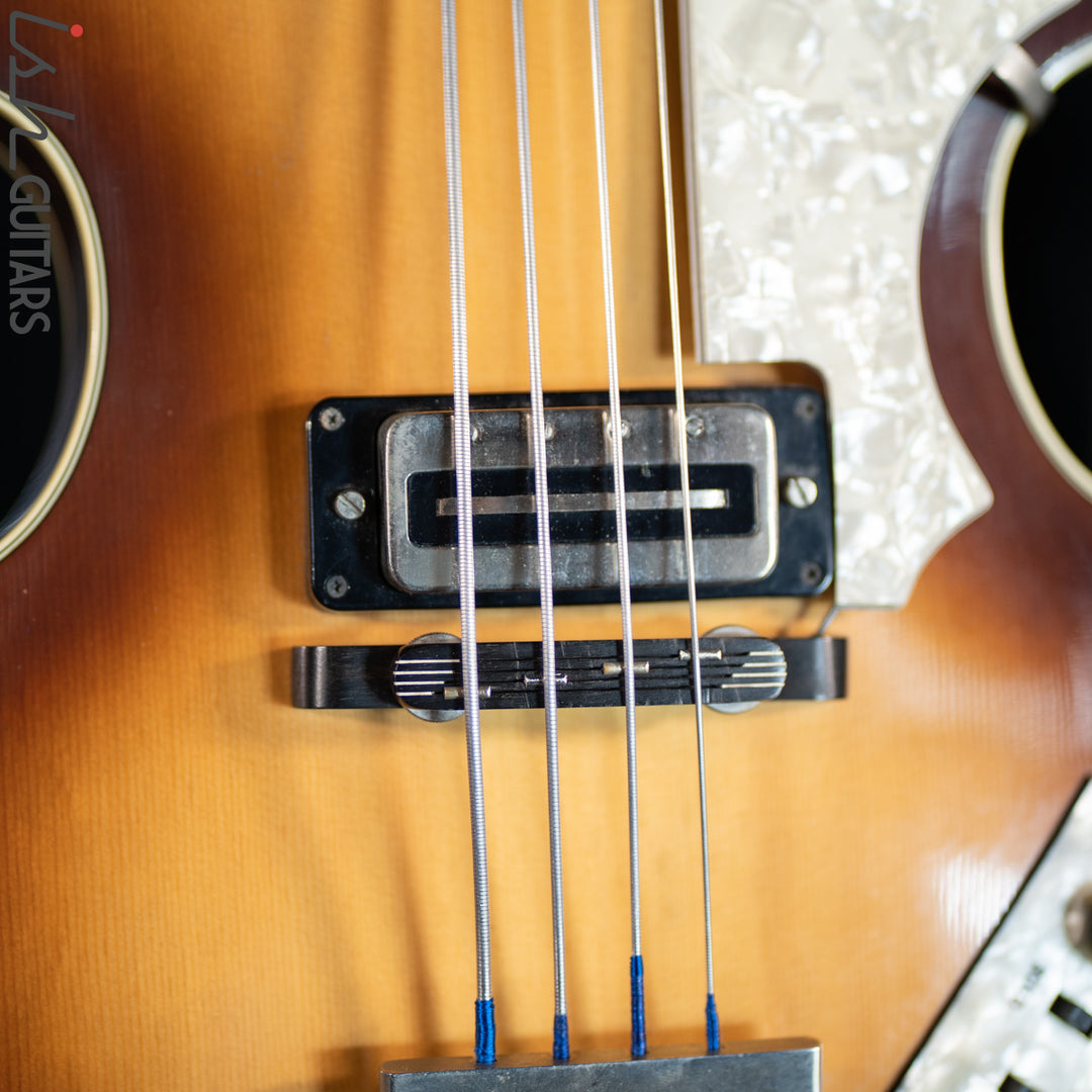 1984 Hofner 500/1 Violin Beatle Bass Sunburst PROJECT