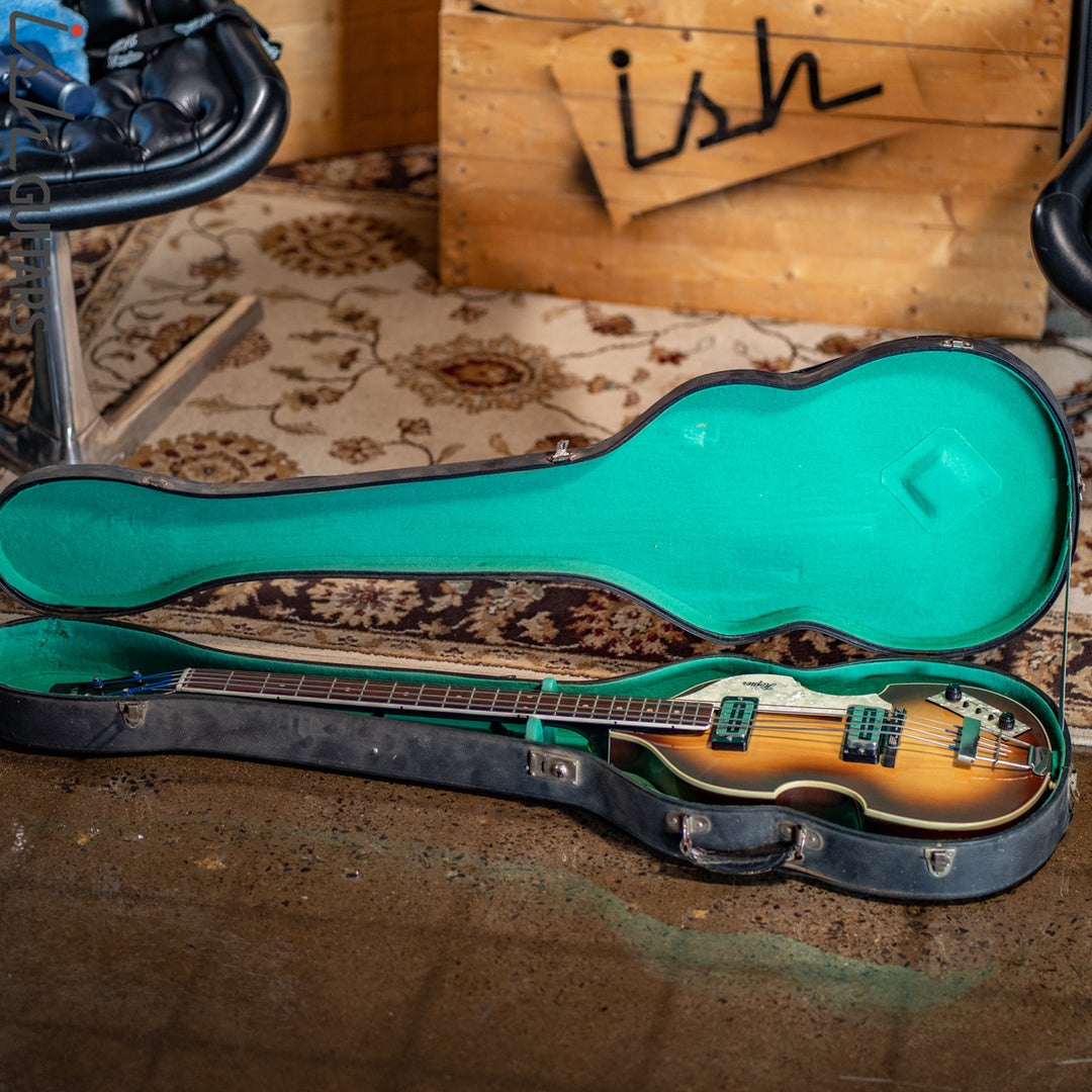 1984 Hofner 500/1 Violin Beatle Bass Sunburst PROJECT – Ish Guitars