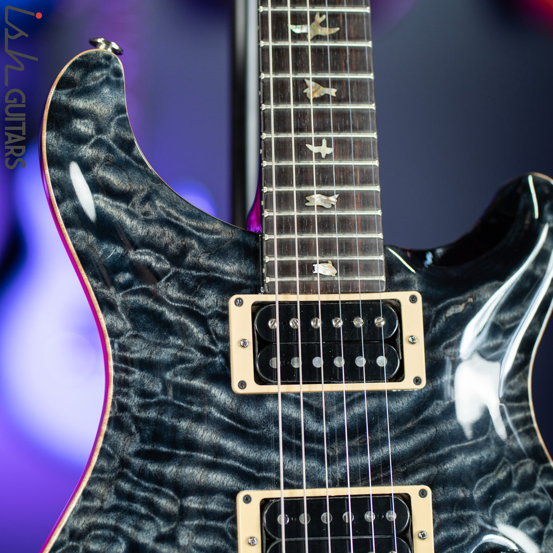 1988 PRS Custom 24 Signature Quilted Maple Whale Blue 