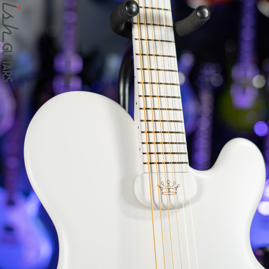 2010 Ritter Princess Isabella CO Edition Baritone Guitar White