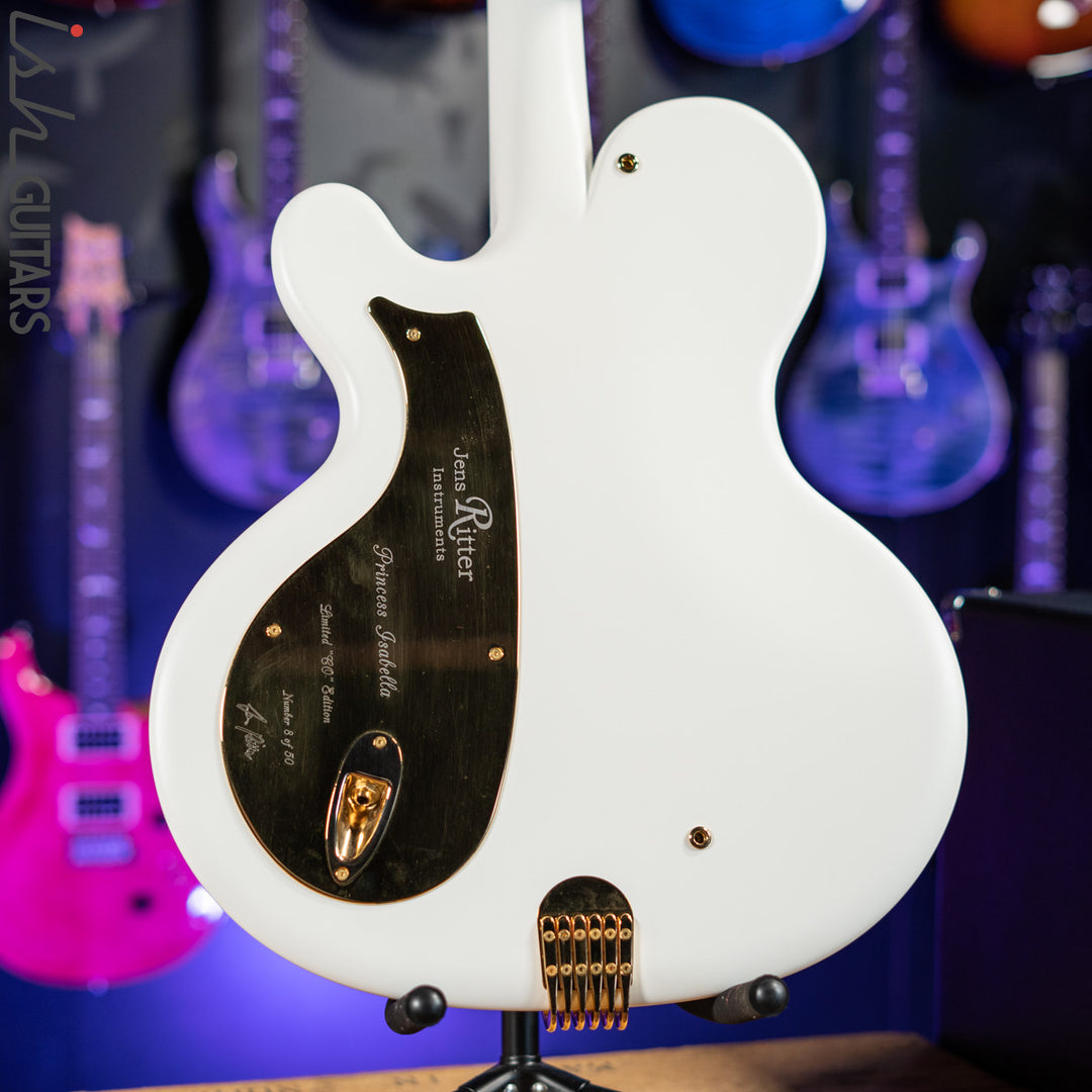 2010 Ritter Princess Isabella CO Edition Baritone Guitar White